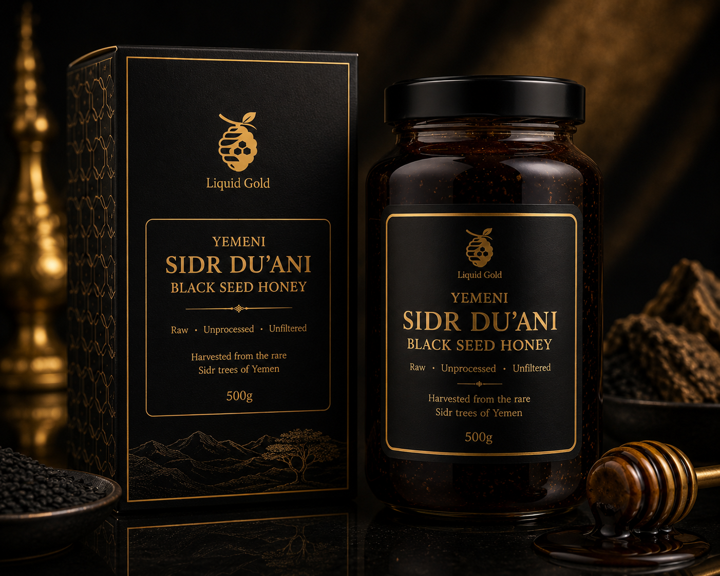Black Seed Yemeni Sidr Duani Honey